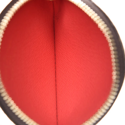 Louis Vuitton Monogram 2016 Christmas Animation Round Coin Purse Rouge 5 of 15