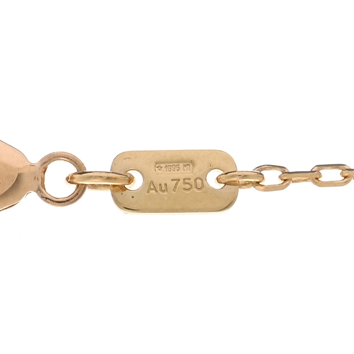 18K Yellow Gold Diamond Running GG Pendant Necklace