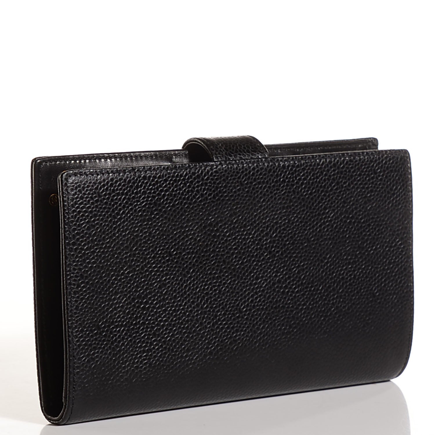 Chanel Caviar Timeless CC French Wallet Black 3 of 8