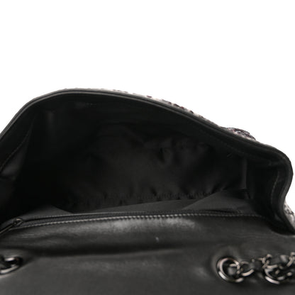 Chanel Sequin Lambskin Medium Moonlight on Water Flap Black 5 of 10