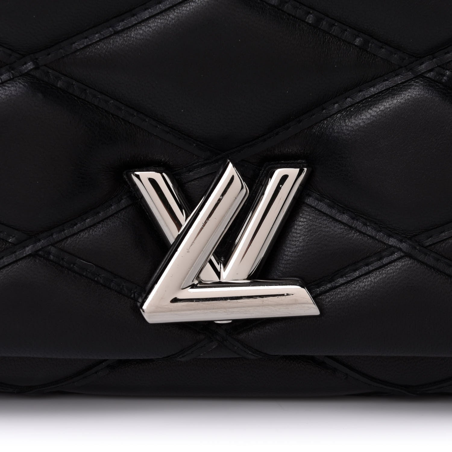 Louis Vuitton Lambskin Malletage GO-14 MM Black 8 of 10