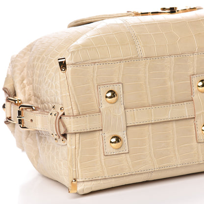 Louis Vuitton Crocodile Sac Louis Beige 8 of 18