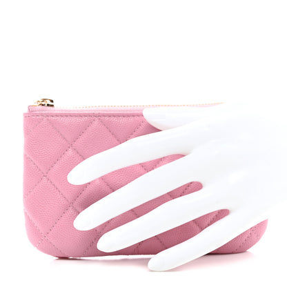 Chanel Caviar Quilted Small Cosmetic Case Pink 2 of 8