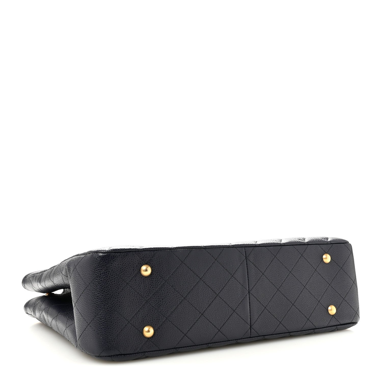 Chanel Caviar Quilted Large CC Shopping Tote Navy 4 of 12