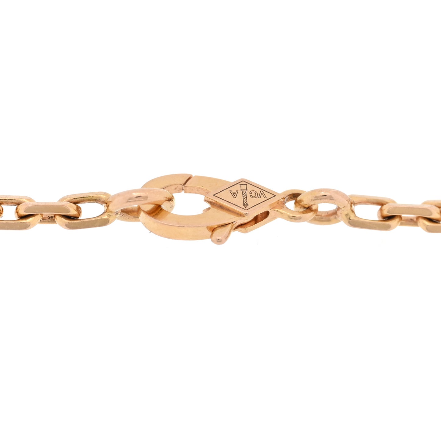 18K Rose Gold Carnelian Mother of Pearl Onyx 5 Motifs Lucky Spring Bracelet