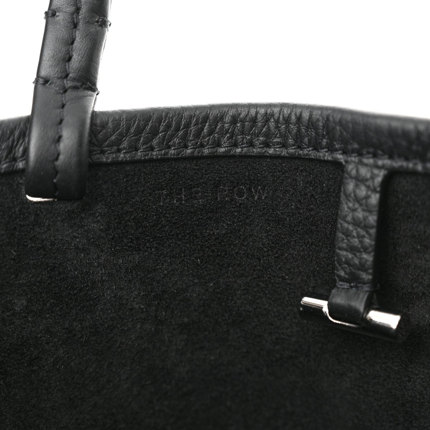 The Row Grained Calfskin Small Park Tote Black 6 of 11