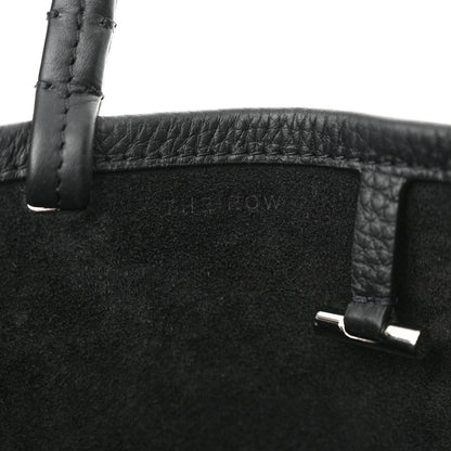 The Row Grained Calfskin Small Park Tote Black 6 of 11