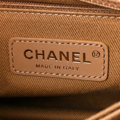 Chanel Caviar Chevron Quilted Mini Coco Handle Flap Beige 6 of 11