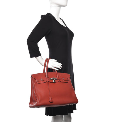 Hermes Togo Birkin 35 Brique 2 of 38