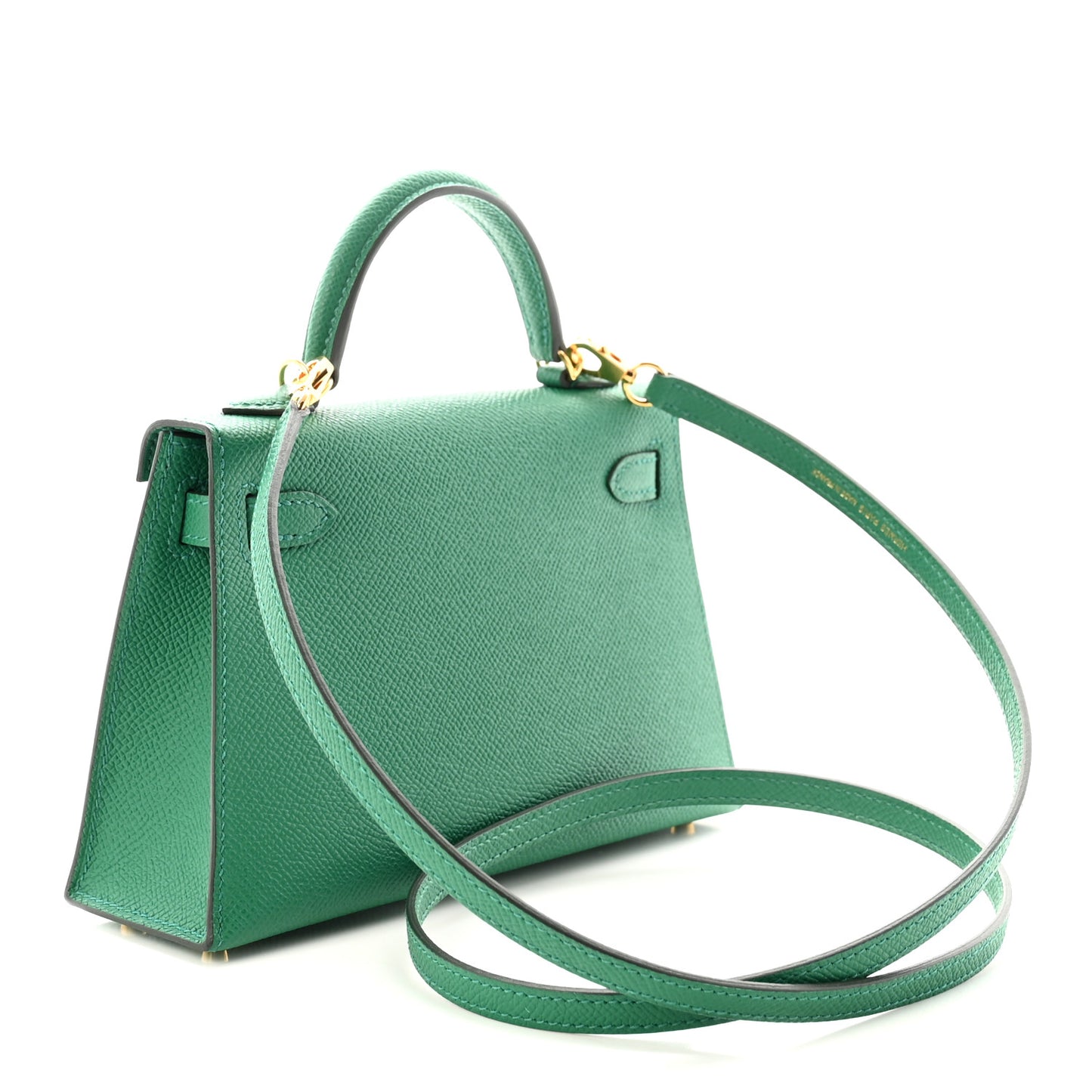 Epsom Mini Kelly Sellier 20 Vert Vertigo