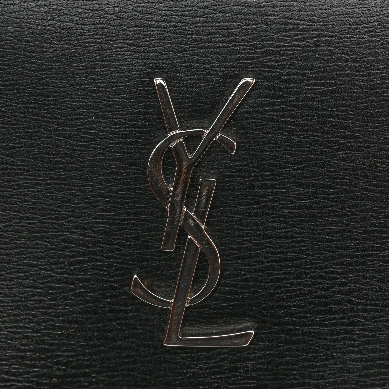Saint Laurent Calfskin Monogram Bi Fold Zipped Wallet Black 12 of 13