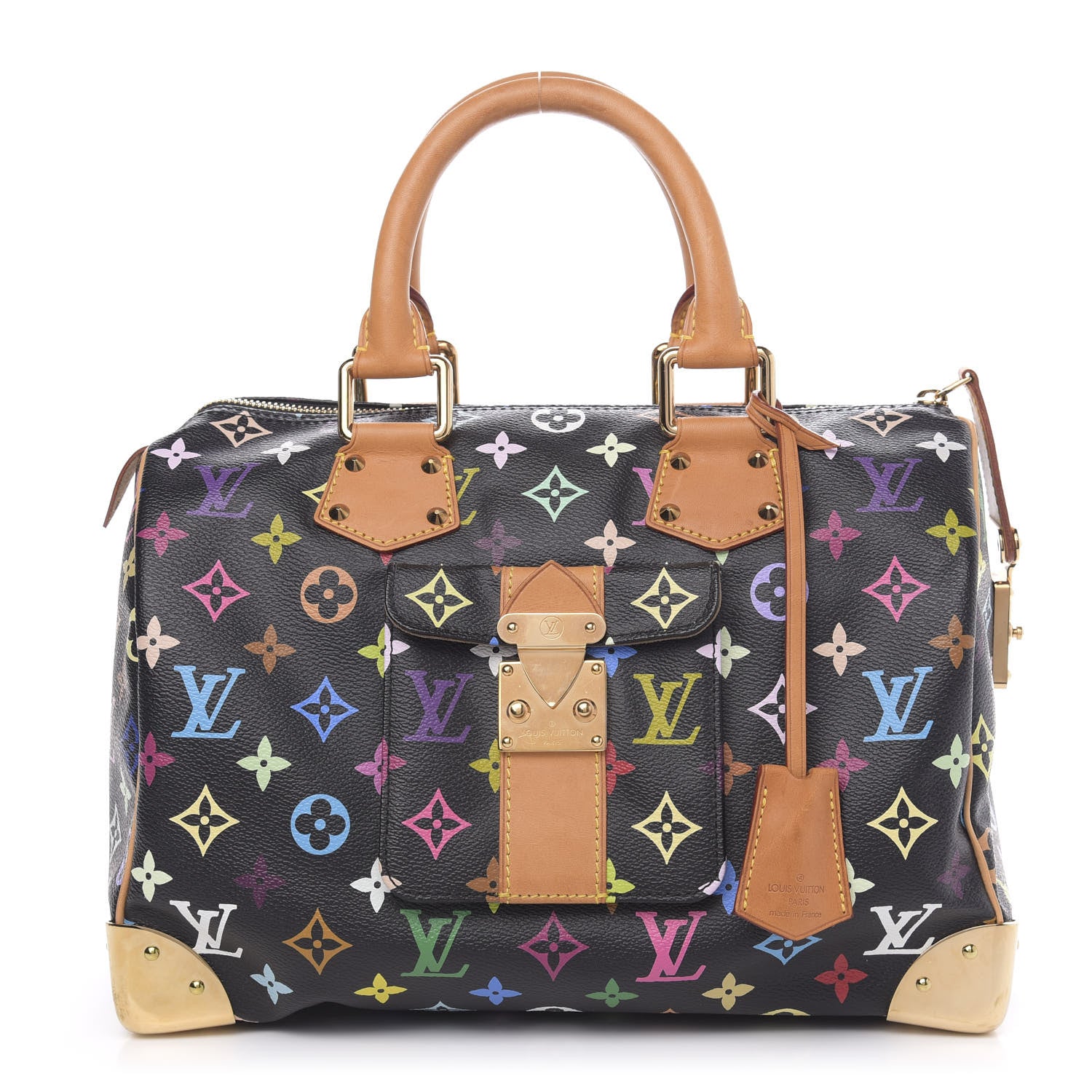 Louis Vuitton Monogram Multicolor Speedy 30 Black 1 of 11