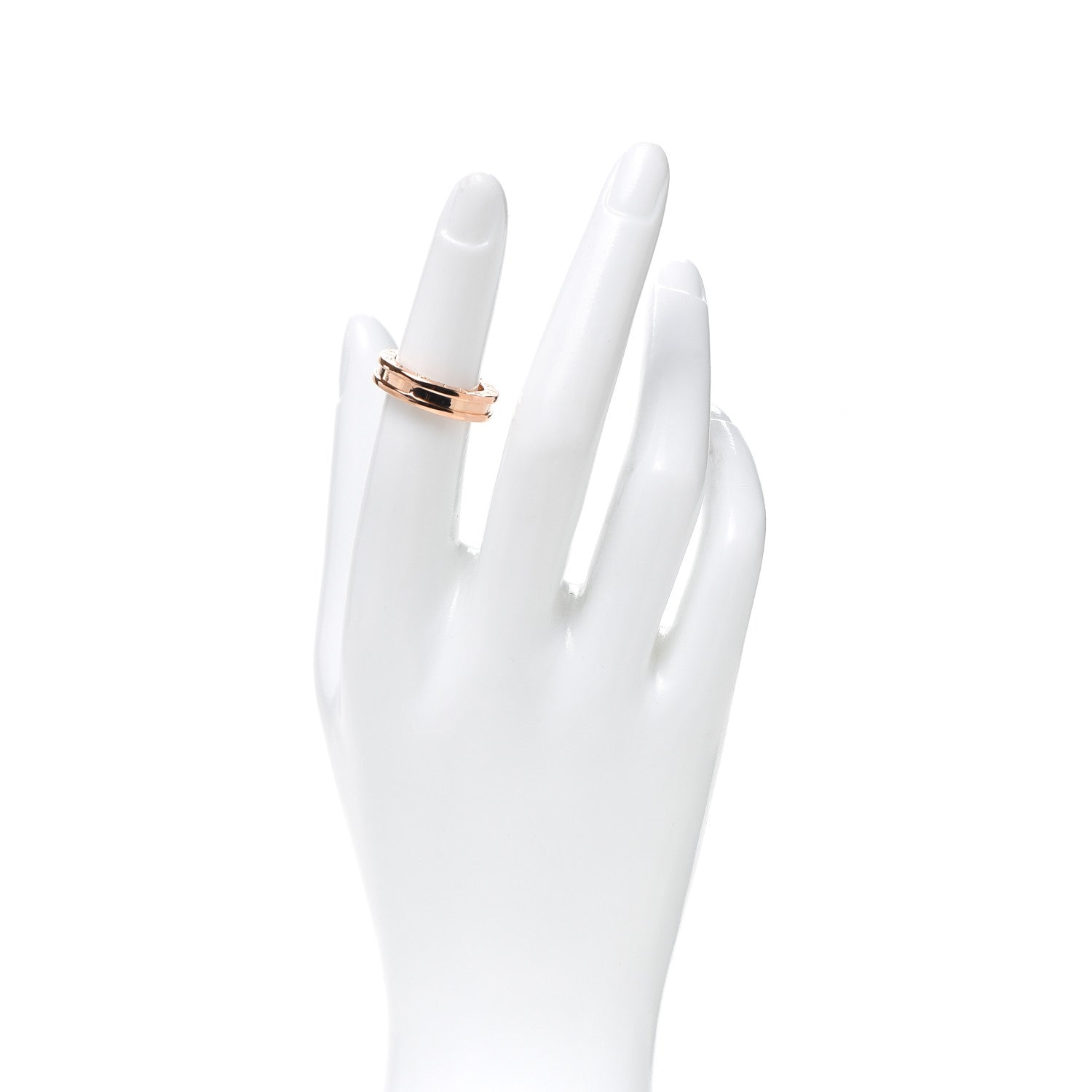 Bulgari 18K Rose Gold B.Zero1 One-Band Ring 49 5 2 of 5