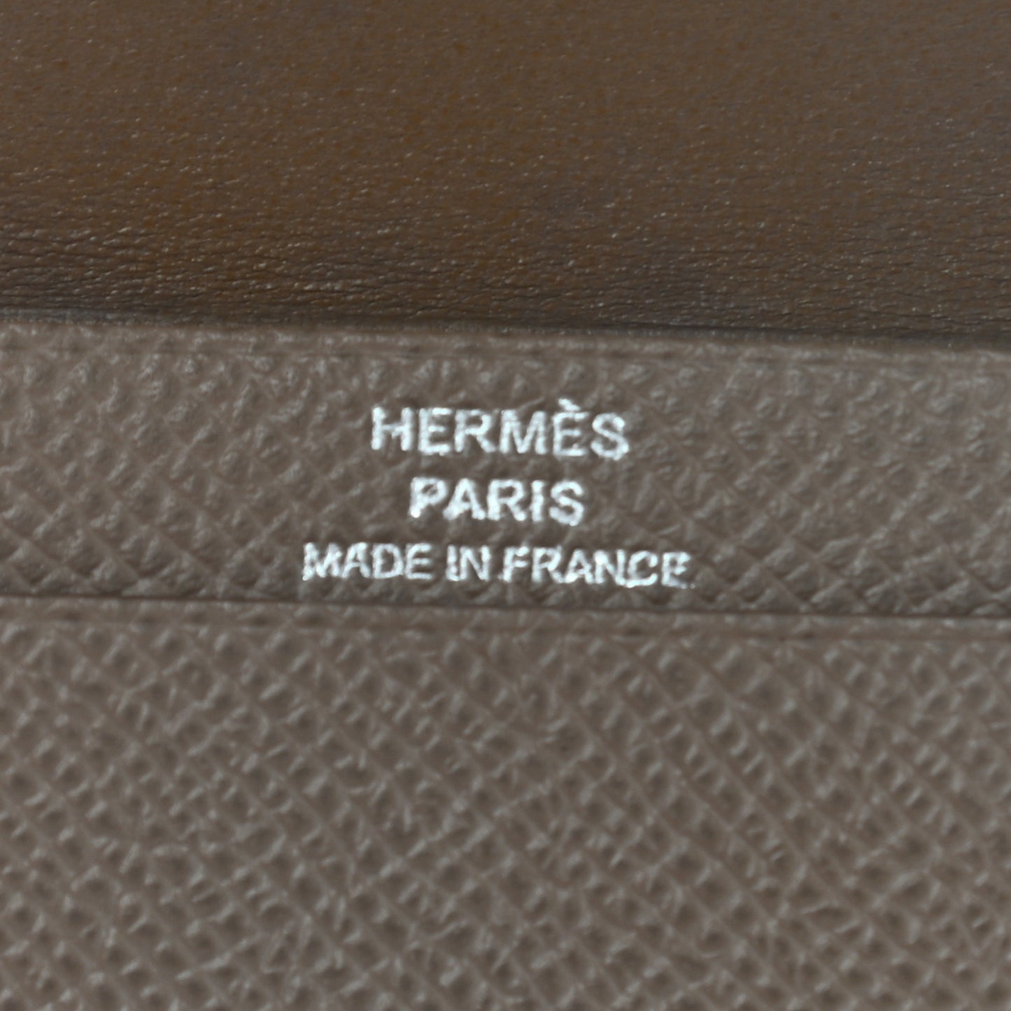 Epsom Bi Color Bearn Card Holder Wallet Bleu Paon Etoupe