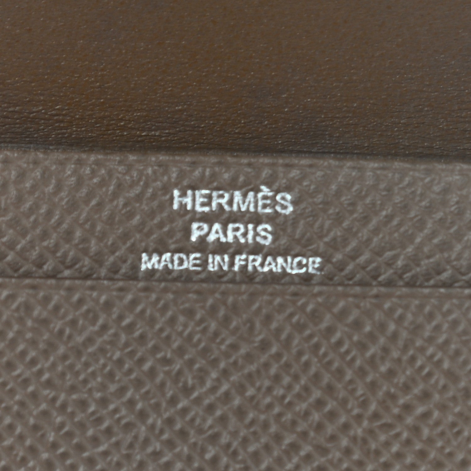 Hermes Epsom Bi Color Bearn Card Holder Wallet Bleu Paon Etoupe 6 of 16