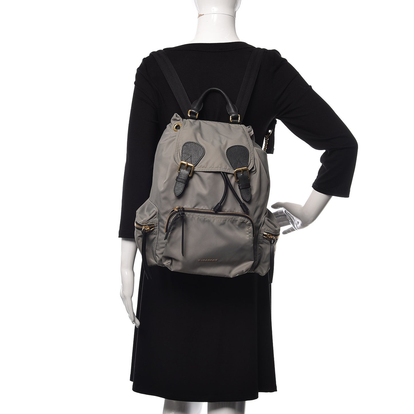 Nylon Medium Rucksack Backpack Thistle Grey
