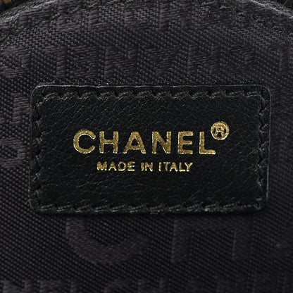 Chanel Lambskin Round Camellia CC Coin Purse Black 6 of 7