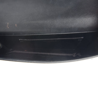 Saint Laurent Calfskin Monogram Large Belle De Jour Clutch Black 4 of 9