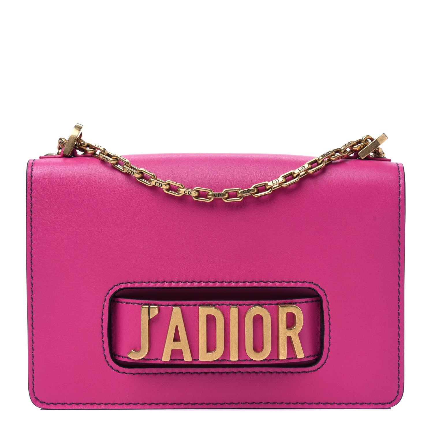 Christian Dior Calfskin J'Adior Chain Flap Bag Fuchsia 1 of 14
