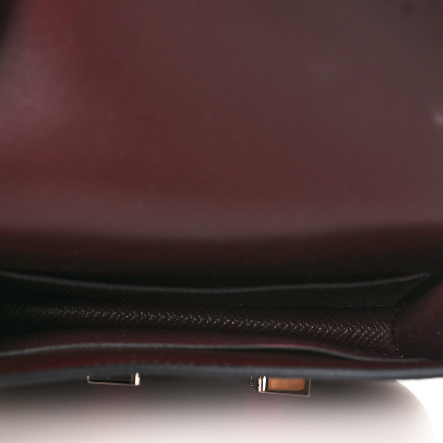 Epsom Enamel Constance Slim Wallet Rouge Sellier Framboise