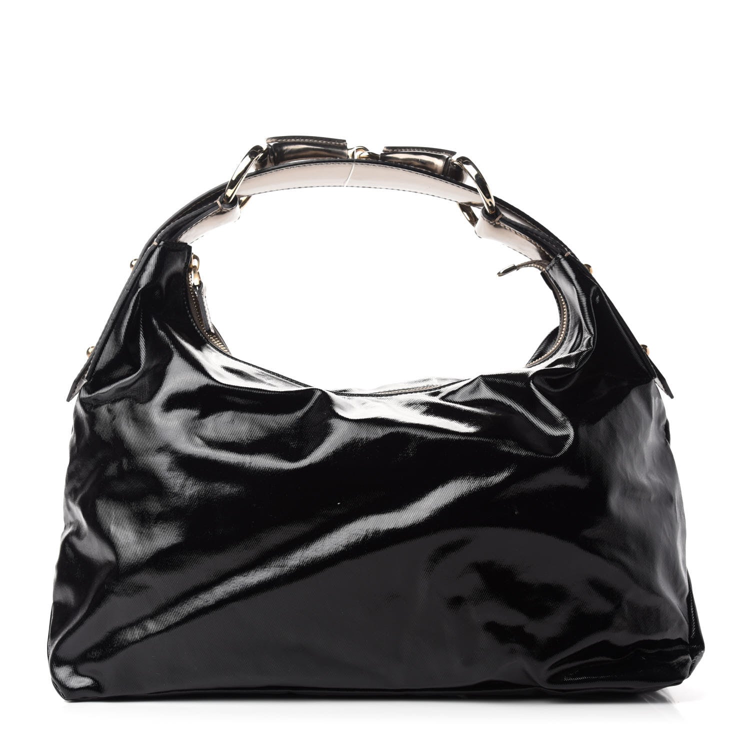 Gucci Dialux Medium Horsebit Chain Hobo Black 1 of 10