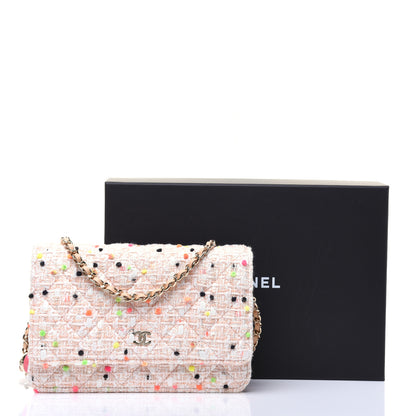 Chanel Candy Cotton Tweed & Beach Ball Wallet On Chain WOC Multicolor 14 of 14