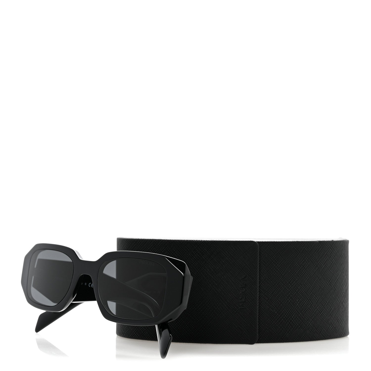 Prada Acetate Symbole Sunglasses SPR 17W Black 9 of 9