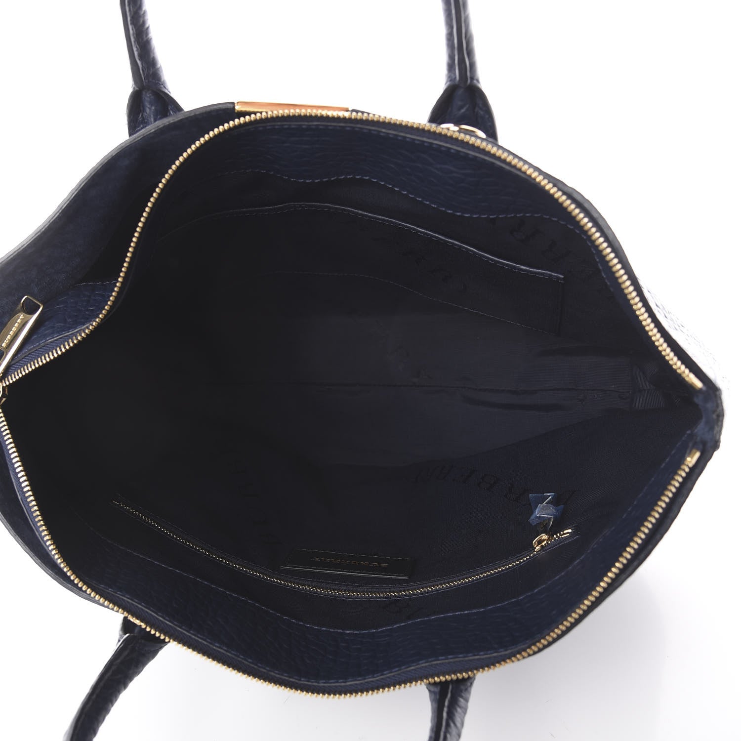 Burberry Heritage Grain Check Embossed Medium Dewsbury Tote Blue Carbon 4 of 8