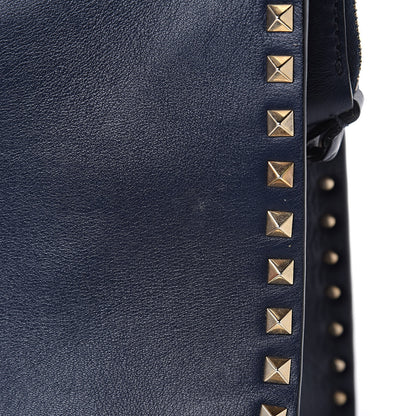 Valentino Garavani Vitello Rockstud Dome Shopper Marine 14 of 19
