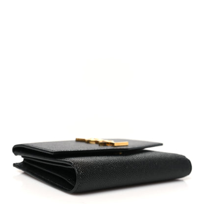 Saint Laurent Grain De Poudre Monogram Bi-Fold Wallet Black 4 of 8