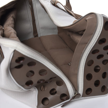 Hermes Toile Buffle Skipper TouTou Pet Carrier Etoupe 8 of 13