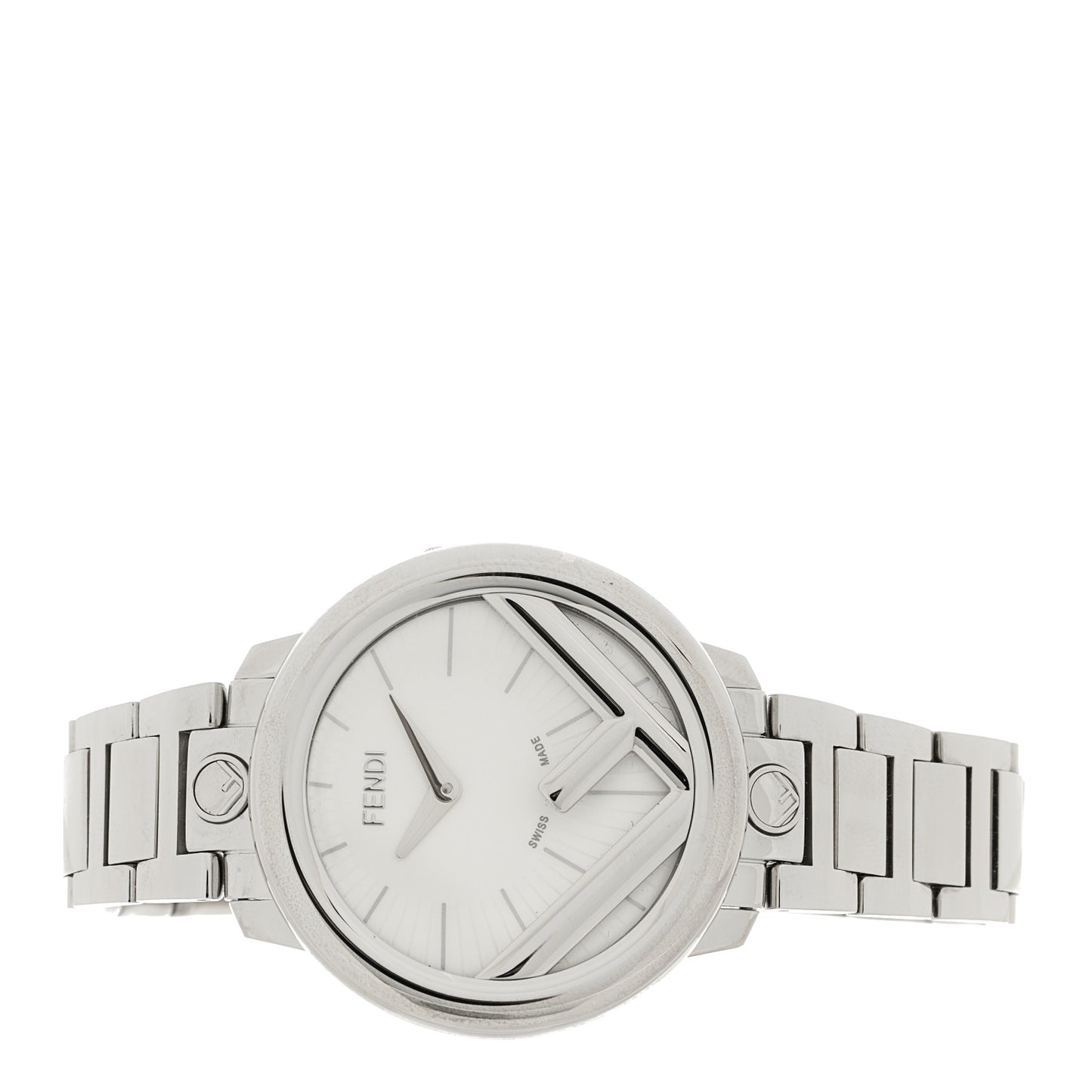 Stainless Steel 36mm Run Away Quartz Watch Silver