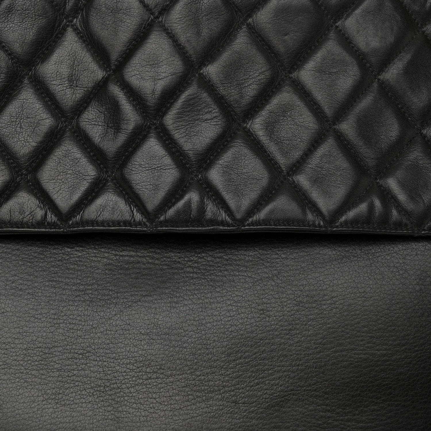 Chanel Lambskin Quilted Shopping Tote Black 16 of 18