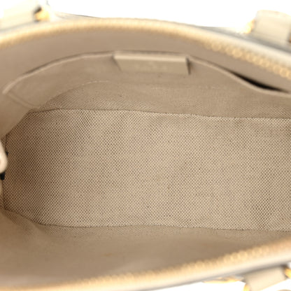 Gucci GG Supreme Monogram Azalea Calfskin Mini Horsebit 1955 Top Handle Bag Beige Ebony Mystic White 5 of 12
