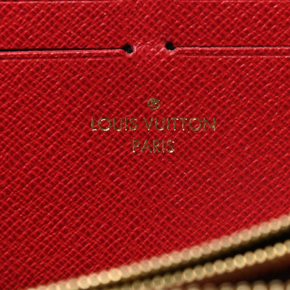 Louis Vuitton Damier Ebene Clemence Wallet Cherry 6 of 8
