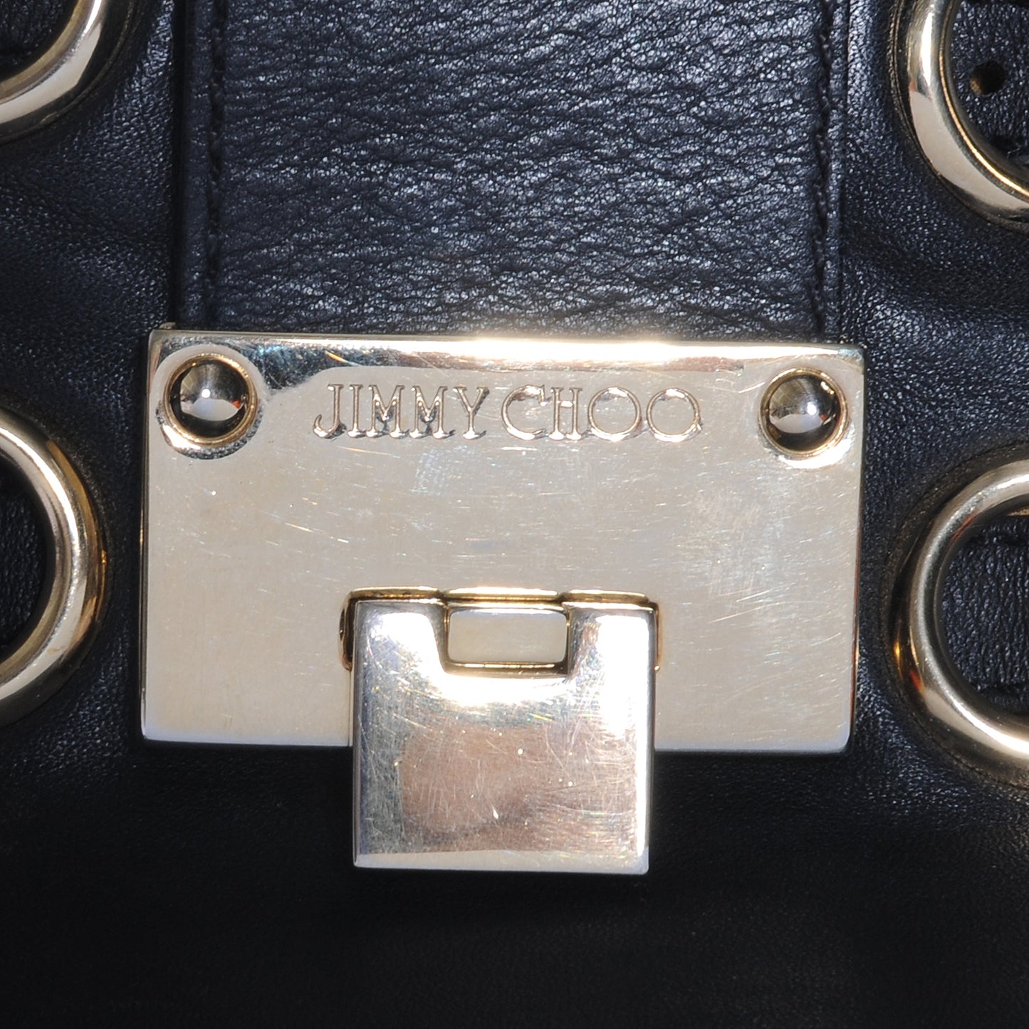 Leather Radiant Hobo Black