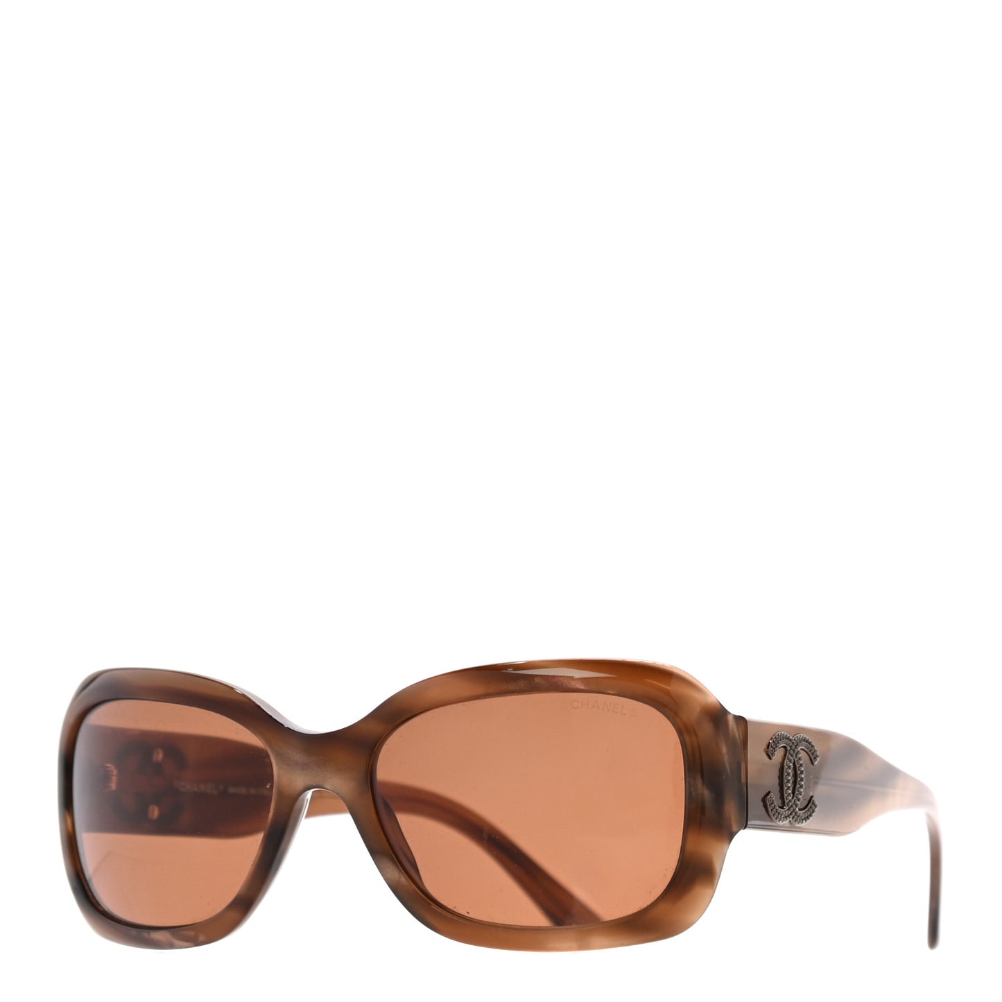 Acetate Studded CC Sunglasses 5102 Tortoise