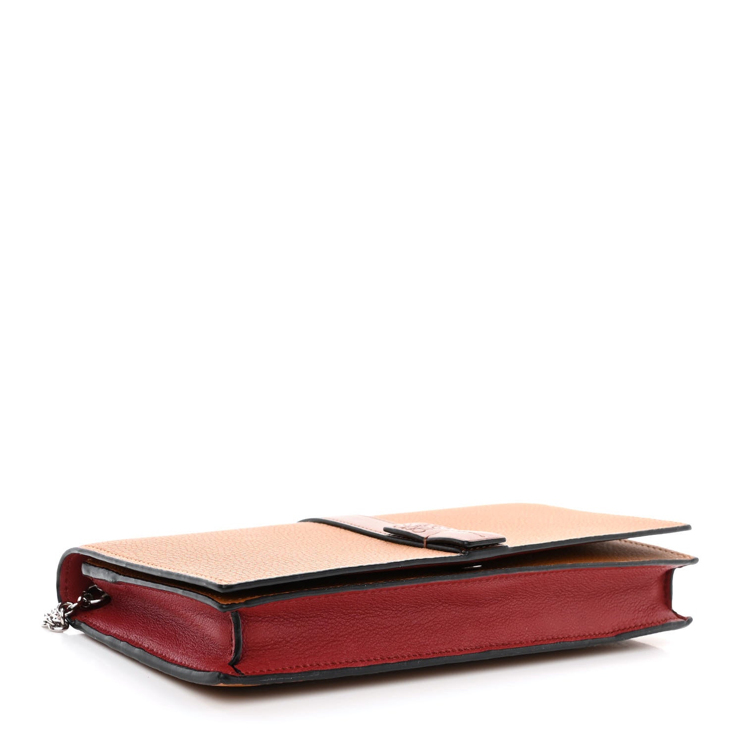 Loewe Grained Calfskin Chain Wallet Caramel Pecan 4 of 11