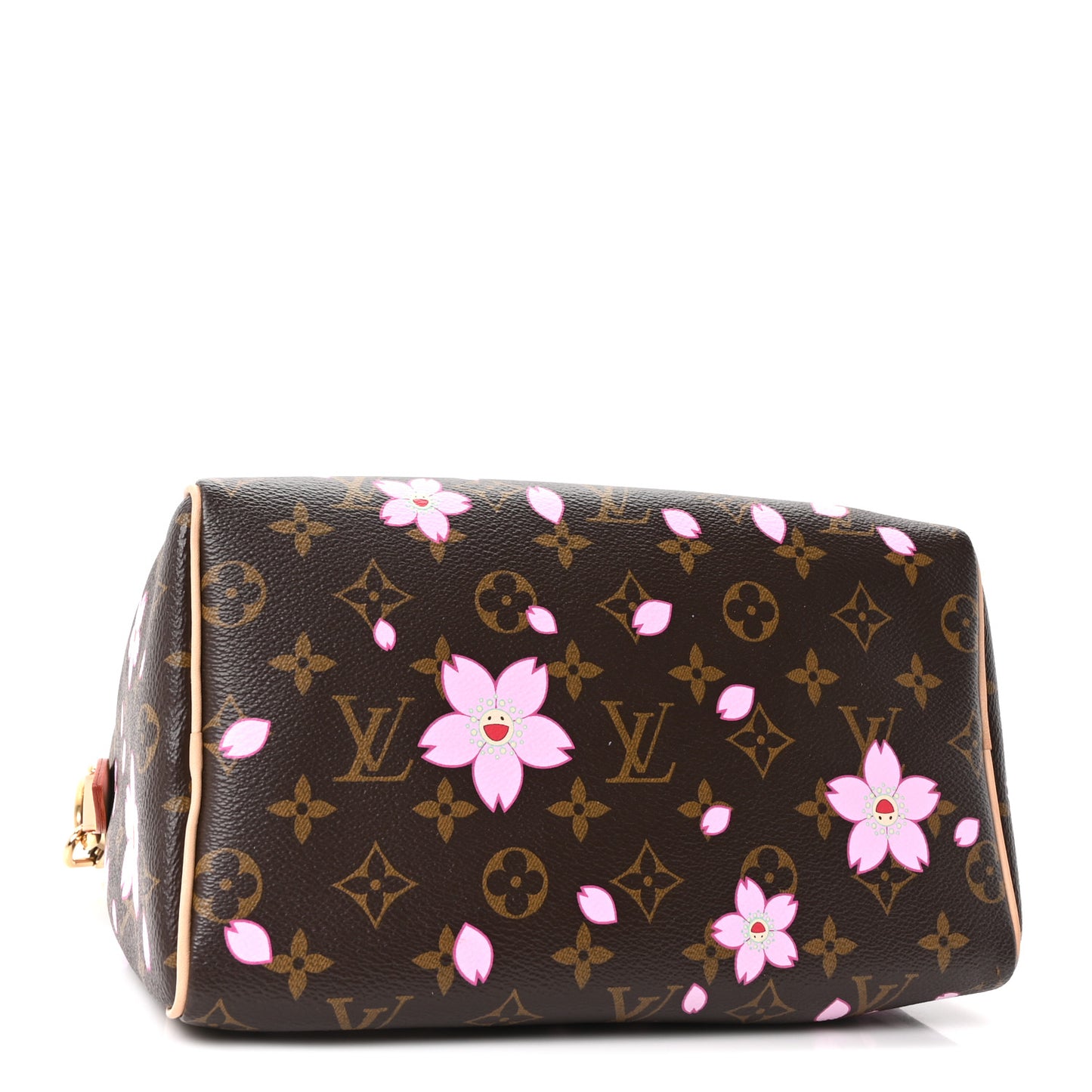 LV X TM Monogram Cherry Blossom Speedy Bandouliere 25 Sakura Brown