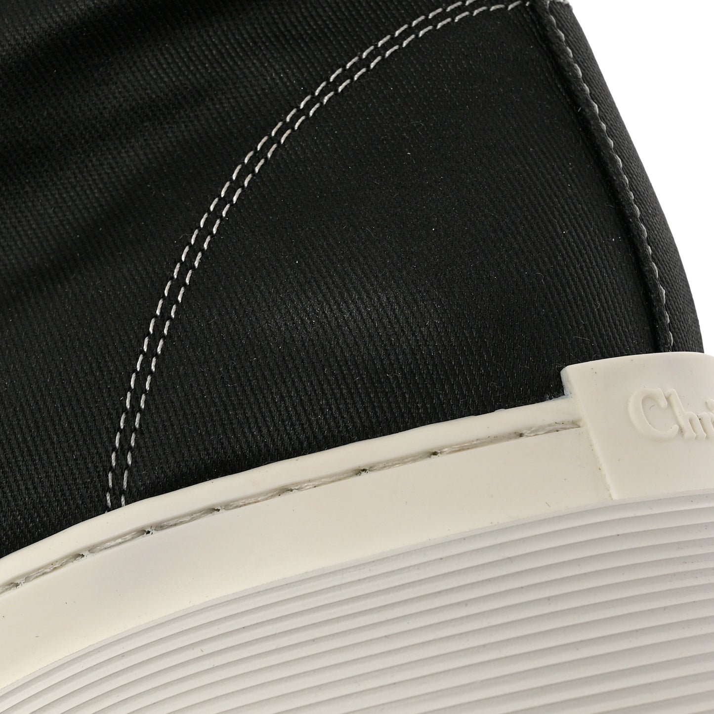 Technical Fabric Calfskin Womens D-Rise 35mm Tall Boots 37.5 Black White