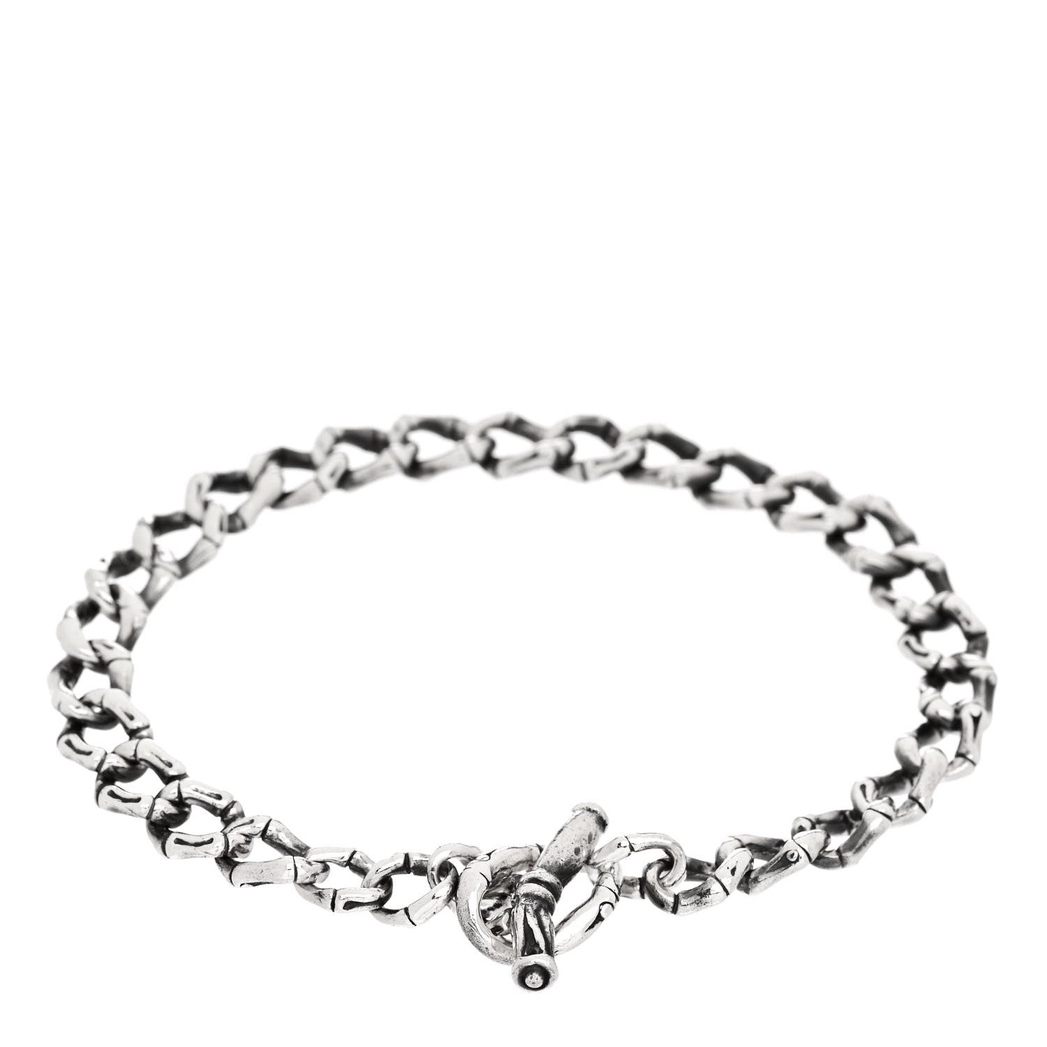 John Hardy Sterling Silver Bamboo Link Chain Toggle Bracelet 2 of 4
