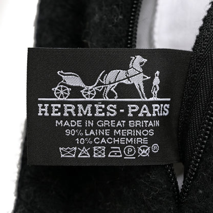 Hermes Wool Cashmere Avalon III Pillow PM Ecru Black 3 of 3