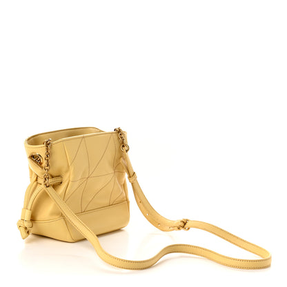 Saint Laurent Lambskin Matelasse Monogram Mini Jamie Shoulder Pouch Bag Soft Lemon 5 of 19