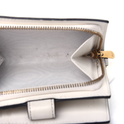 Christian Dior Lambskin Cannage Studded Lady Dior Eden Wallet White 9 of 18
