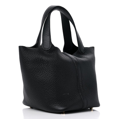 Hermes Taurillon Clemence Picotin Lock 18 PM Black 3 of 11
