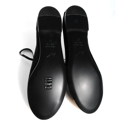 FASHIONPHILE GIUSEPPEZANOTTIVelvetCapToeOxfordFlats37BlackGold 5 of 6