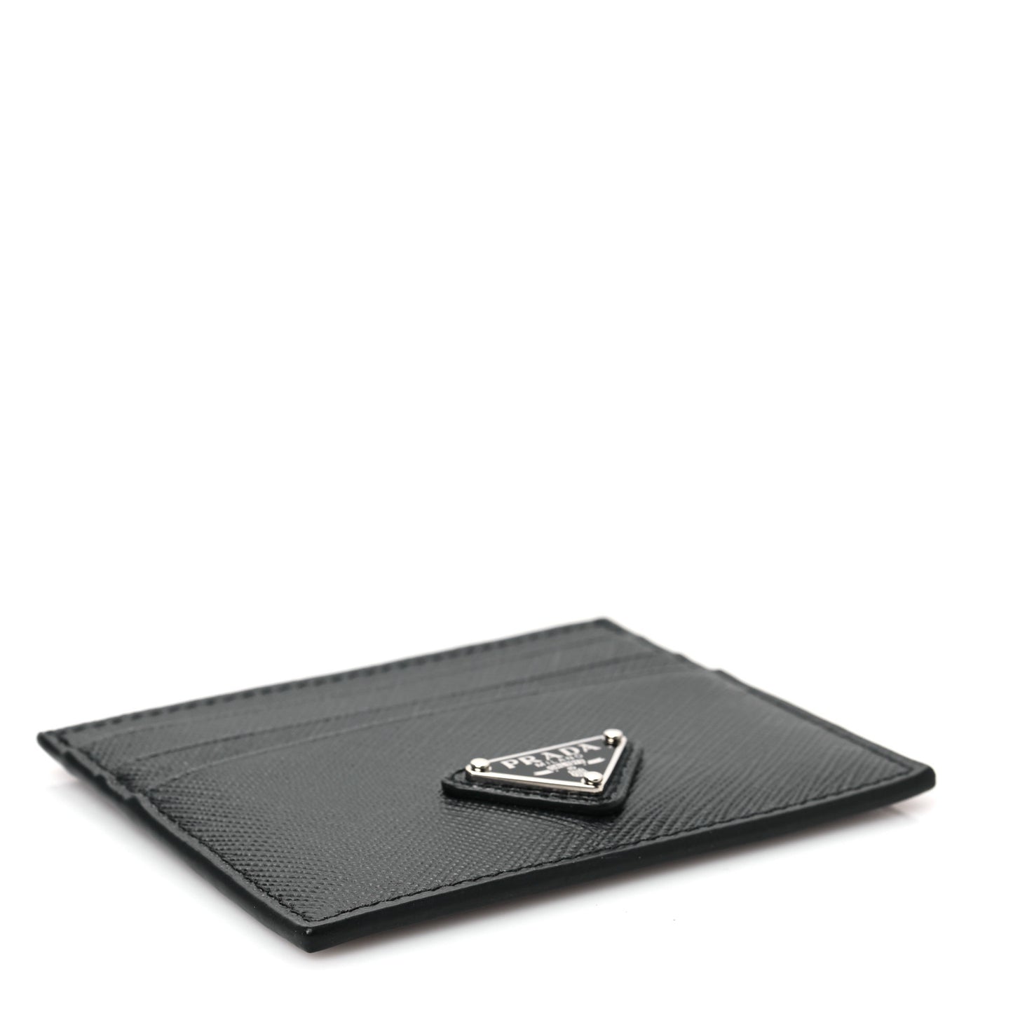 Saffiano Triangle Card Holder Black