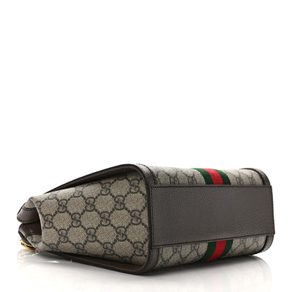 Gucci GG Supreme Monogram Small Ophidia Tote Bag Brown 4 of 9