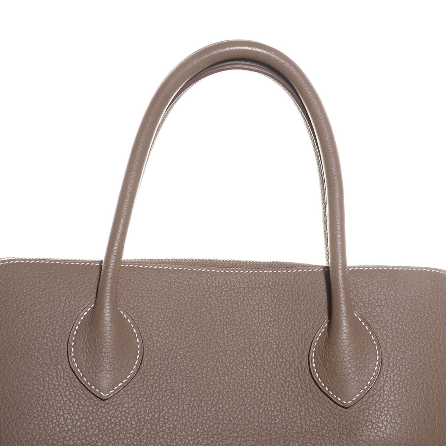 Hermes Taurillon Clemence Sac De Voyage Bolide 47 Etoupe 4 of 17