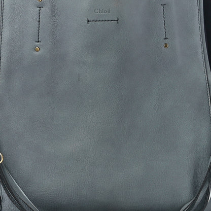 Chloe Smooth Calfskin Medium Milo Shopping Tote Cloudy Blue 8 of 11